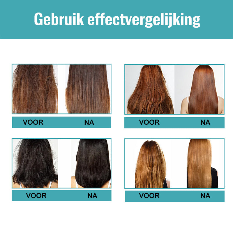 Zijde- en glanscrème voor het ontkrullen van haar