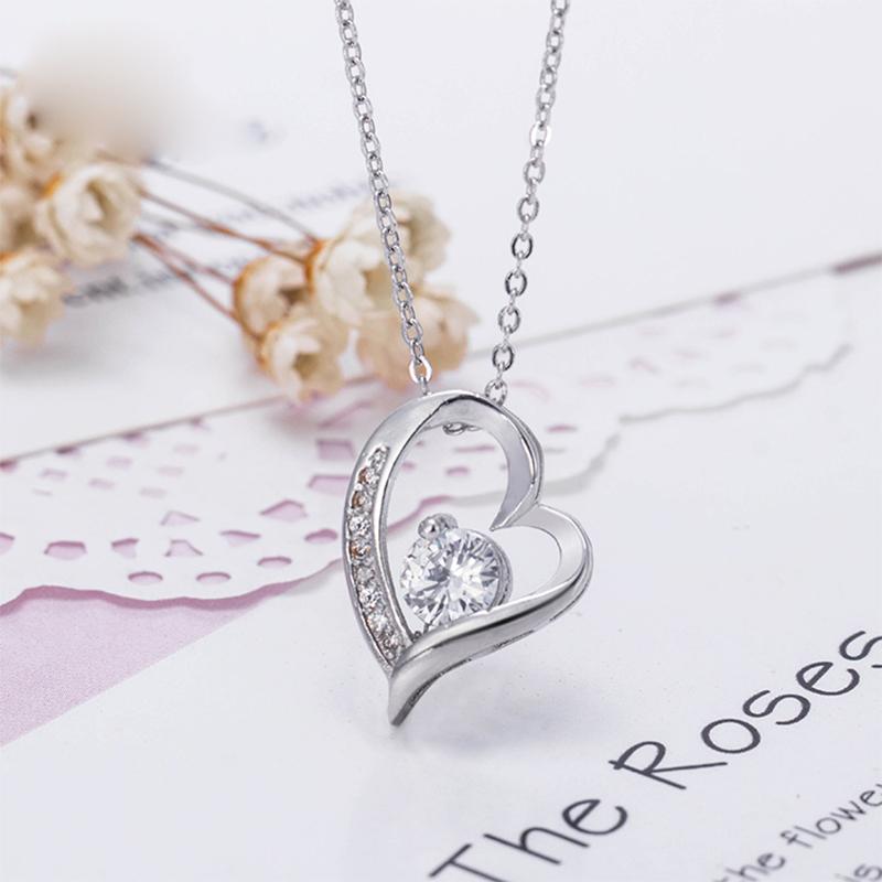 Zilveren Hart Ketting