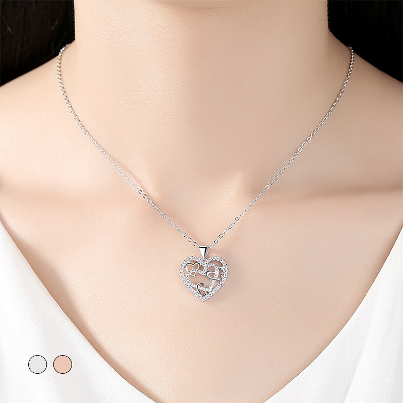 Open Gewerkte Hart Ketting