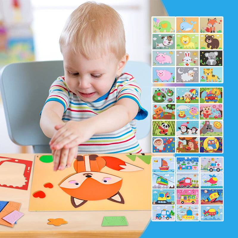 DIY handgemaakte dierenstickers voor kinderen