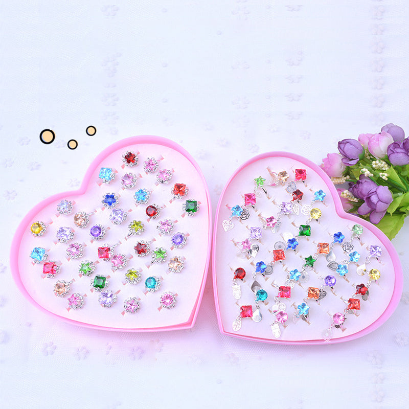 36 stuks schattige ringen voor meisjes