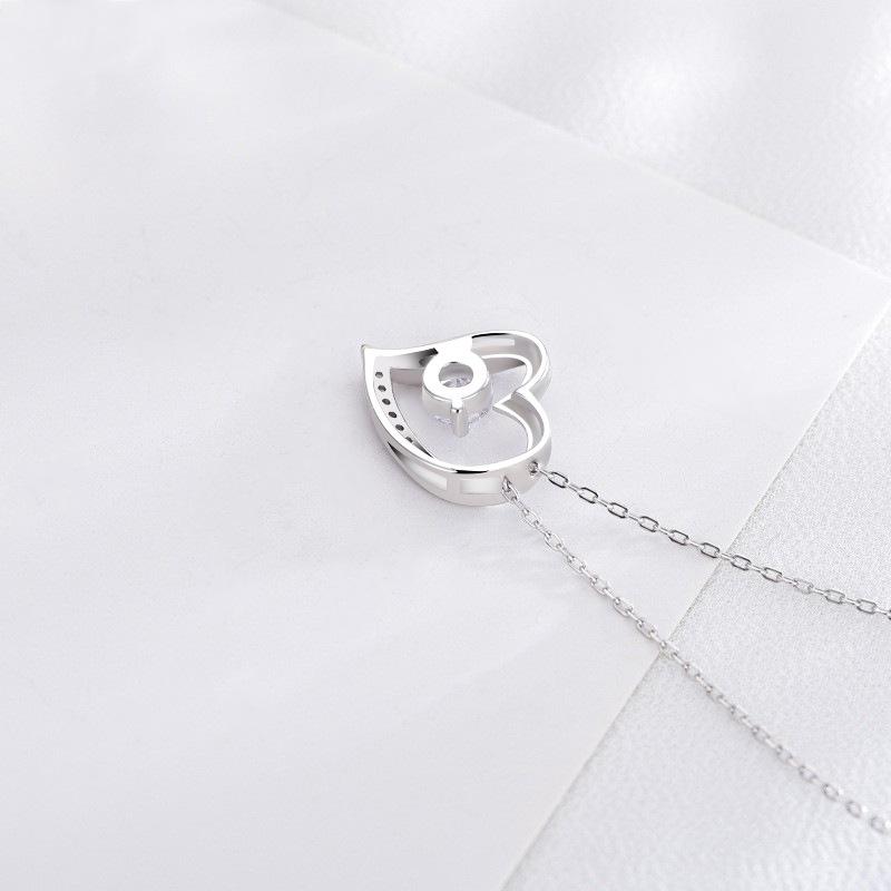 Zilveren Hart Ketting