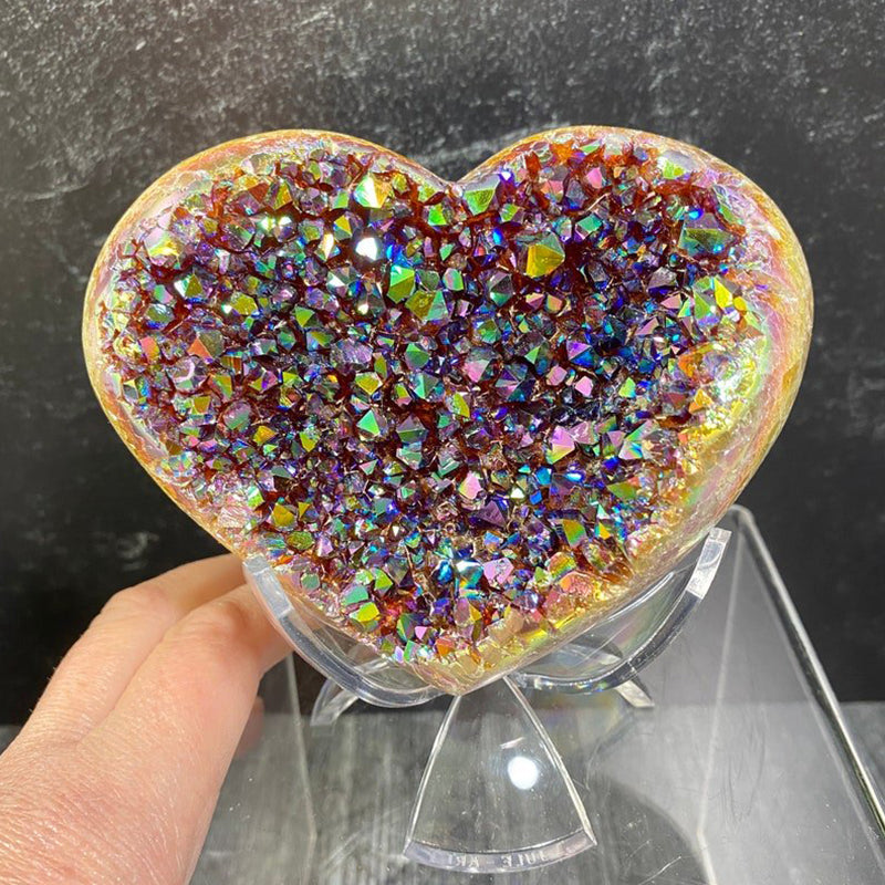 Angel Aura hartvormig kristal