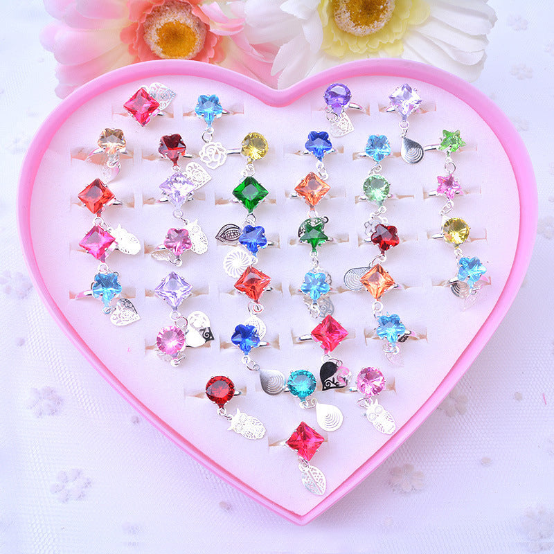 36 stuks schattige ringen voor meisjes