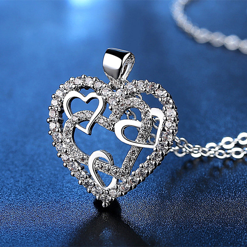 Open Gewerkte Hart Ketting