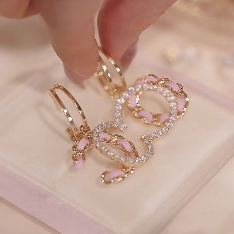 Dubbele "C" oorbellen