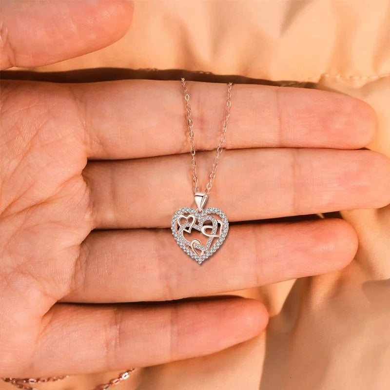 Open Gewerkte Hart Ketting