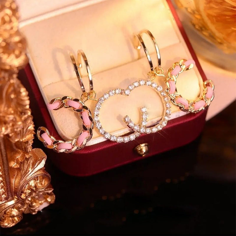 Dubbele "C" oorbellen