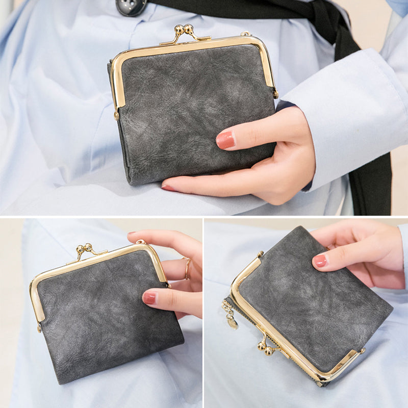 Mini Mode Dames Vierkante Korte Portemonnee