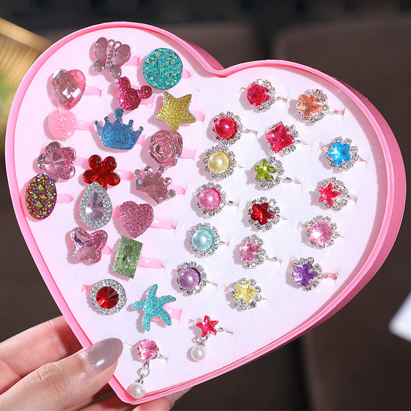 36 stuks schattige ringen voor meisjes