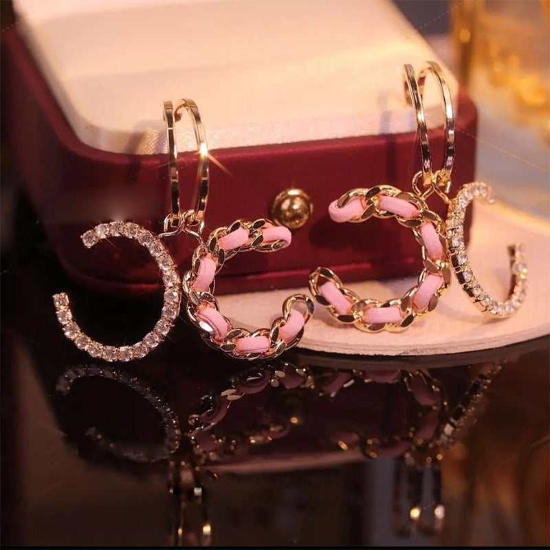 Dubbele "C" oorbellen