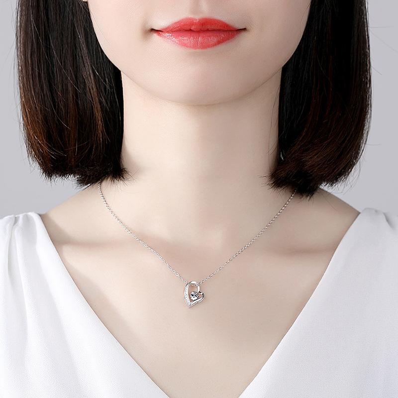 Zilveren Hart Ketting