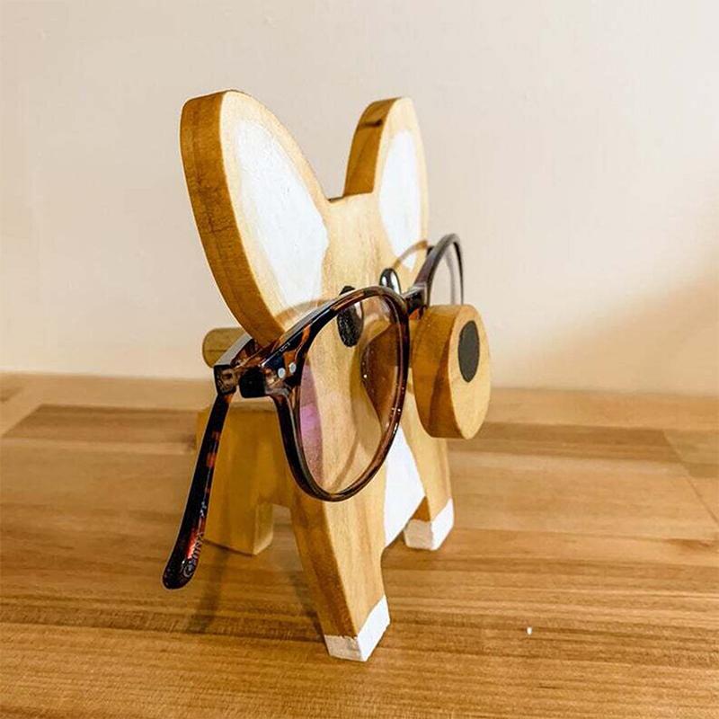 Houten brillenstandaard