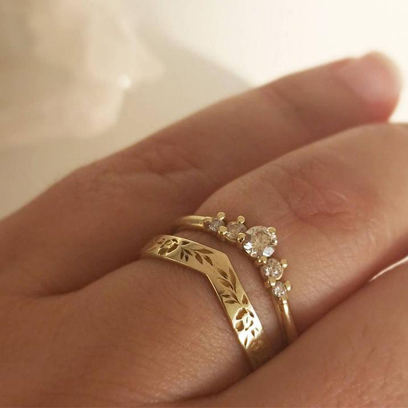 Elegante Eenvoudige Slingerring