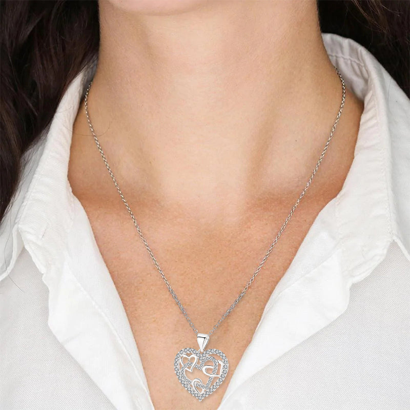 Open Gewerkte Hart Ketting