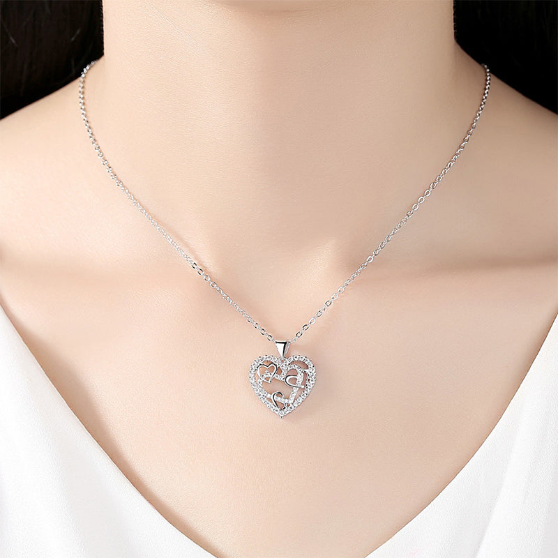 Open Gewerkte Hart Ketting