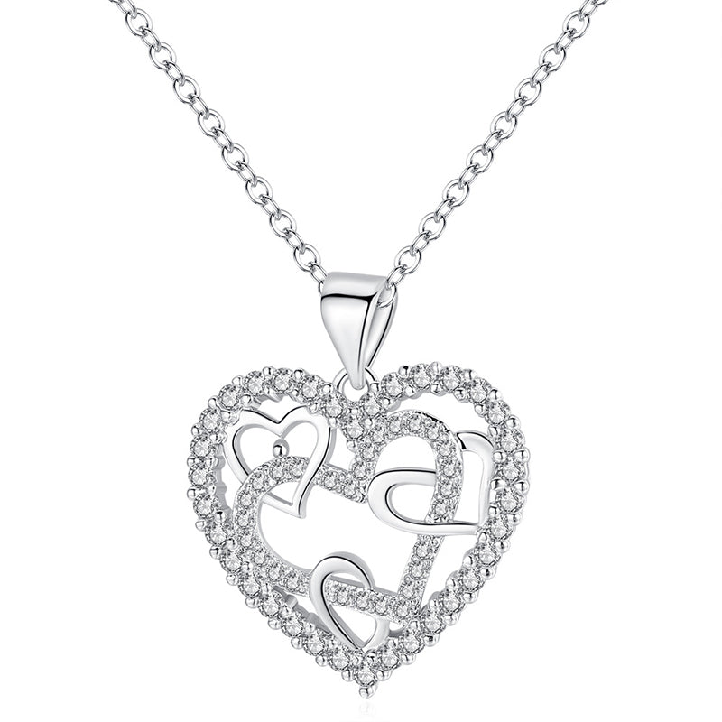 Open Gewerkte Hart Ketting