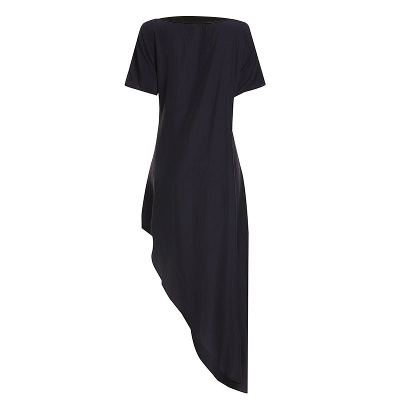 Jurk met asymmetrische zoom