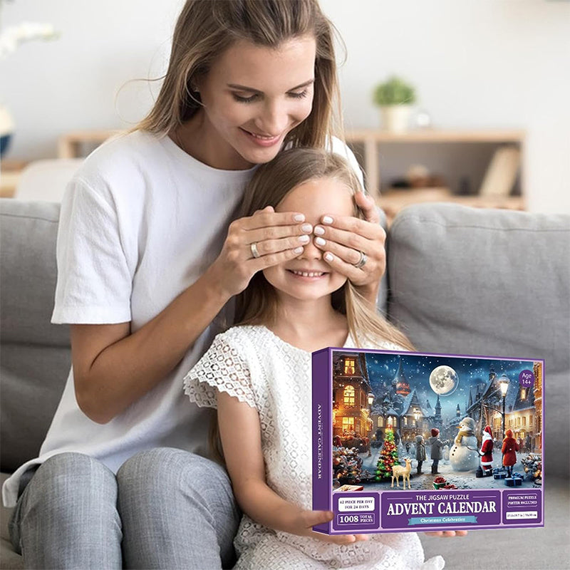 Kerstpuzzel blinde doos