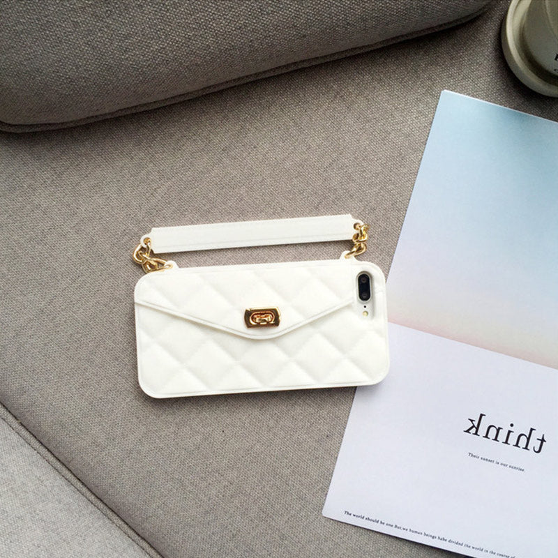 Handtas telefoonhoesje met zachte siliconen ketting