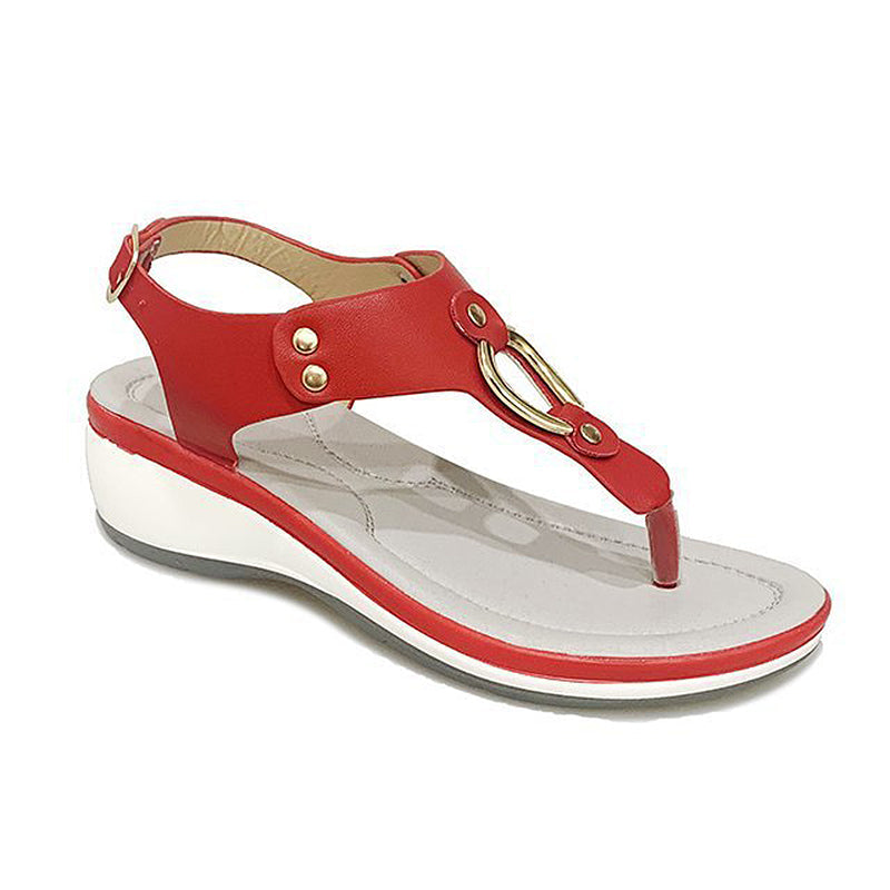 Zomerse effen kleur teenslippers