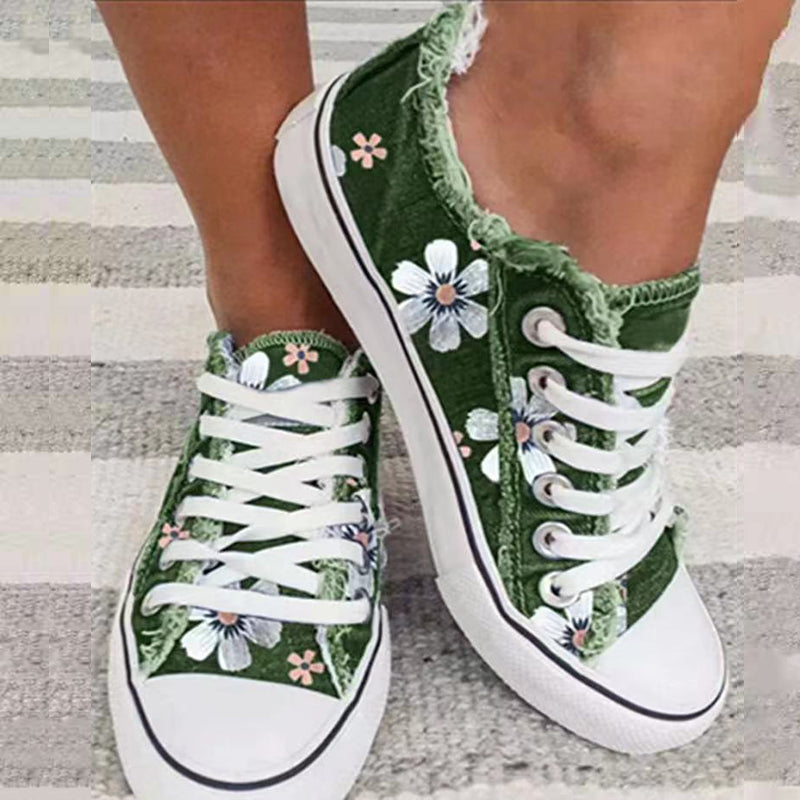 Denim canvas schoenen