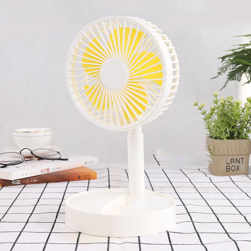 Mini opvouwbare telescopische ventilator voor telefoonhouder