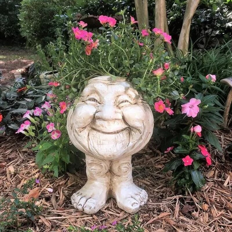 Grappige uitdrukking bloempot
