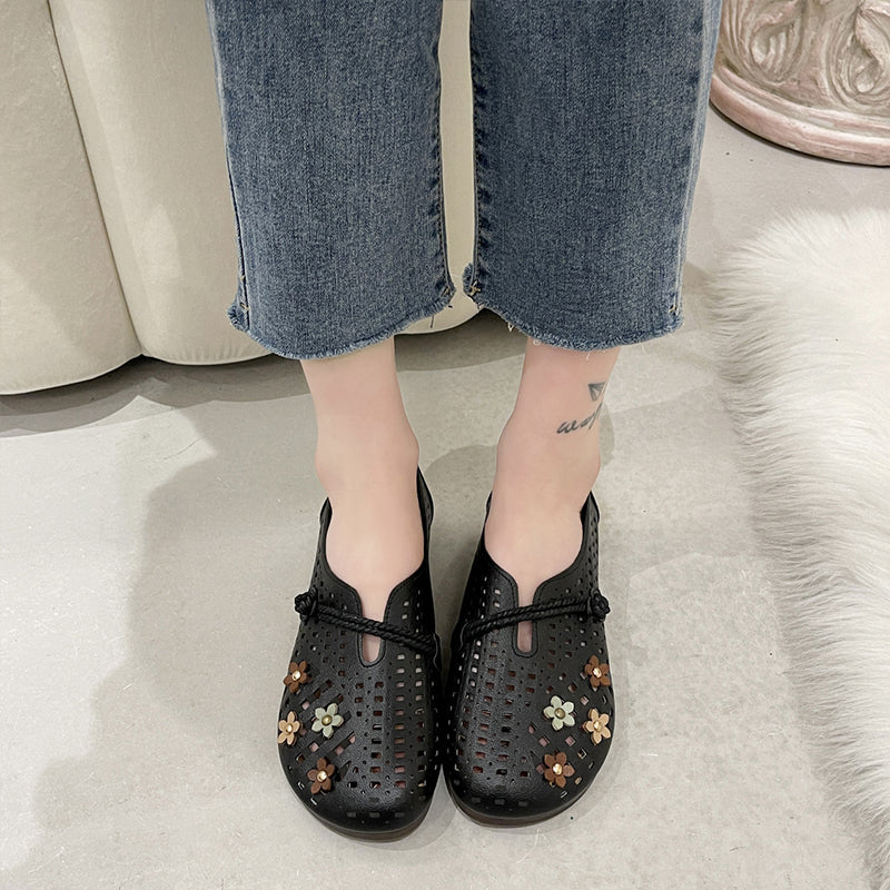 Holle damesschoenen met ronde neus