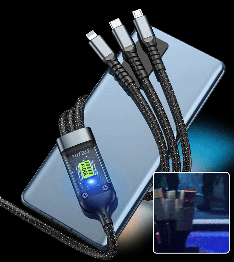 Supersnel opladen 3-in-1 datakabel