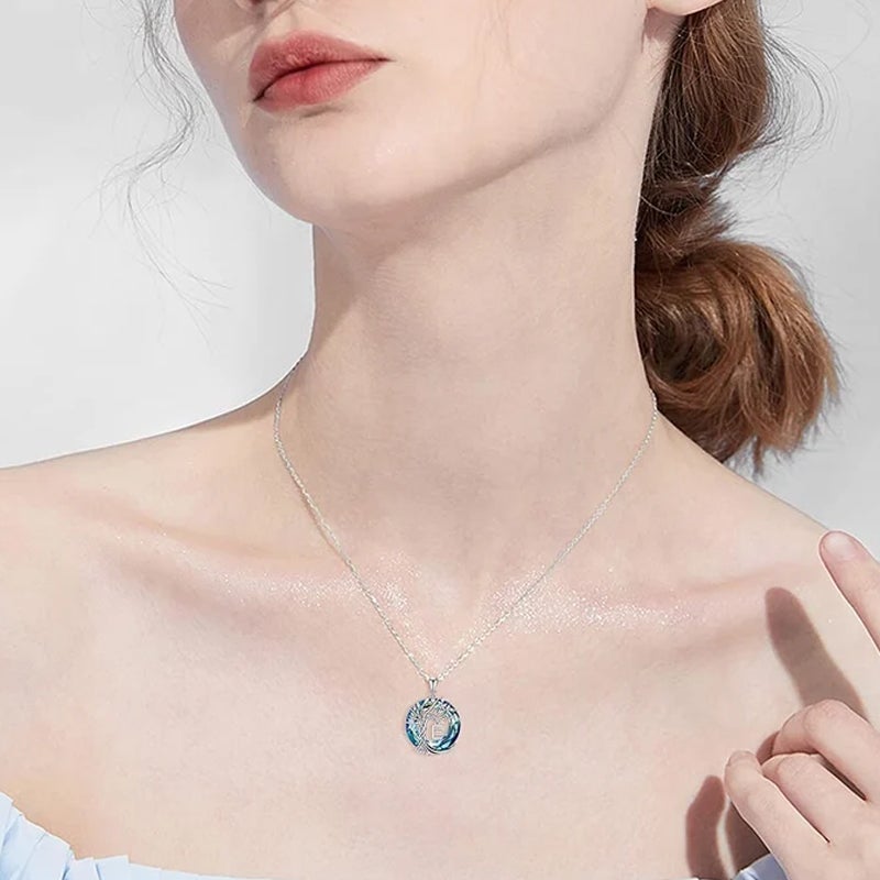 Levensboom kristallen hanger ketting