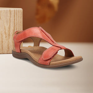 Sandalen met plateauzool en klittenband