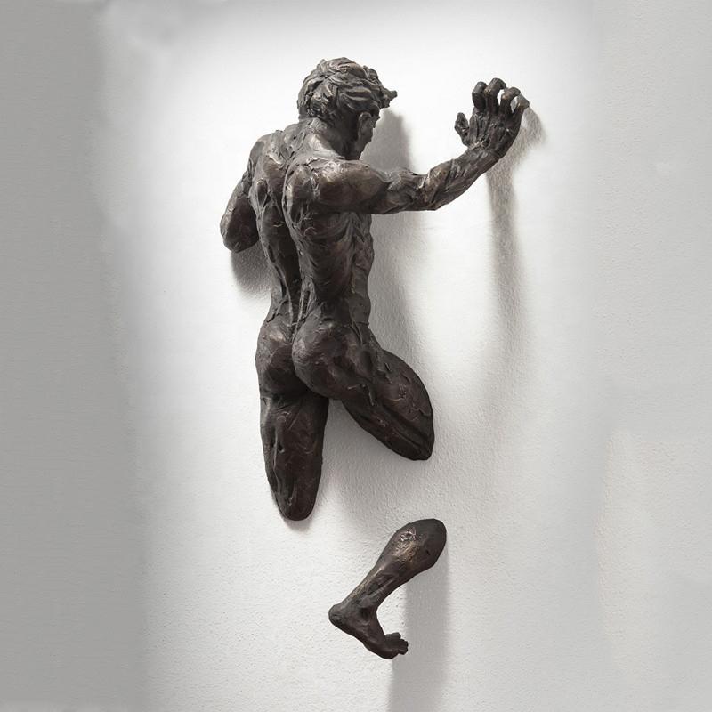 Kunst aan de muur sculptuur met ornament van hars
