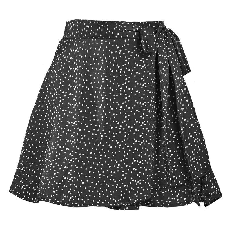 Chiffon satijnen wikkelrok