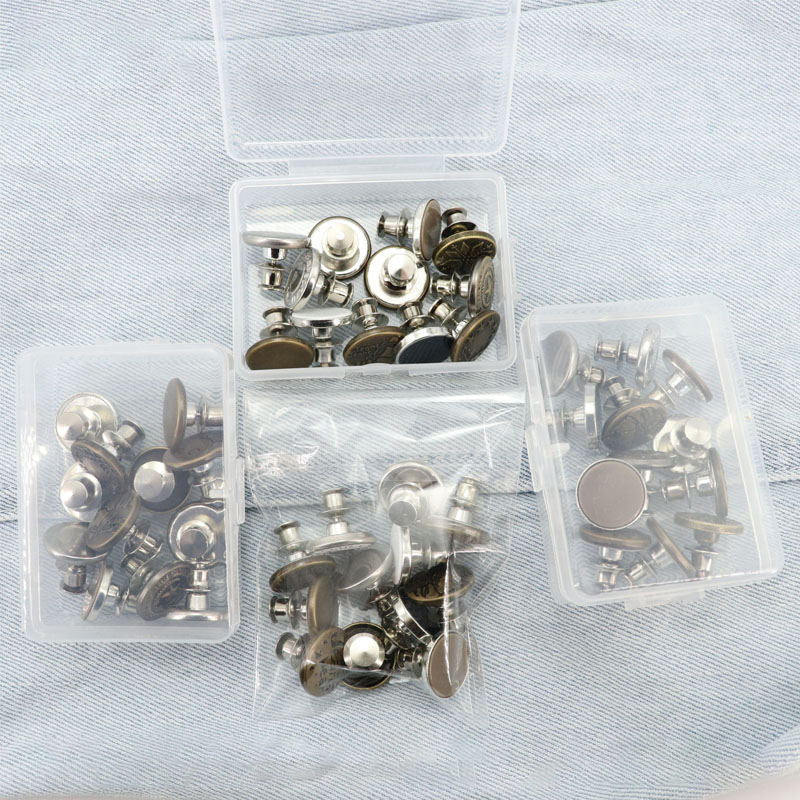 Afneembare metalen knopen (16 stuks)