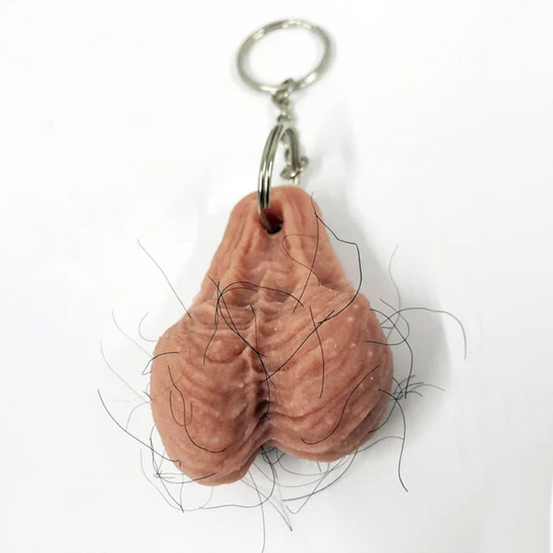 Grappige harige sleutelhanger