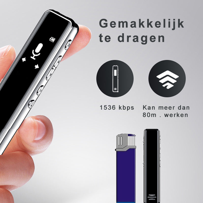 1536 kbps spraakrecorder van hoge kwaliteit