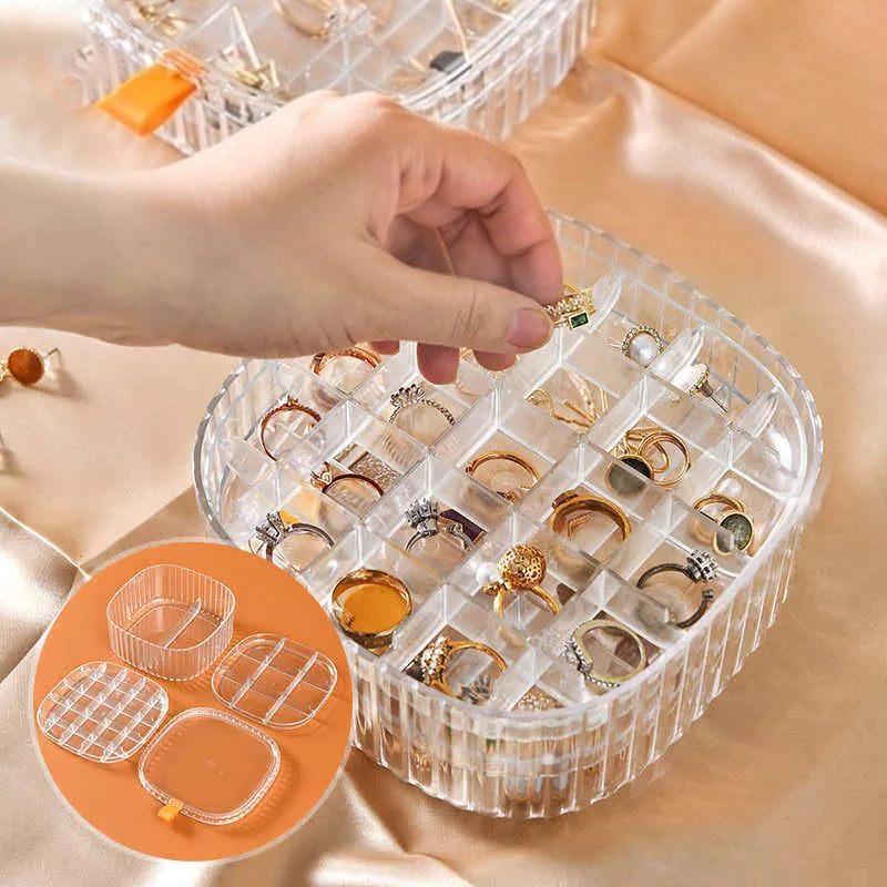Opbergdoos voor sieraden met meerdere lagen