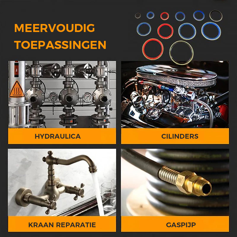 100 stuks / 245 stuks diverse afdichtingspakkingset