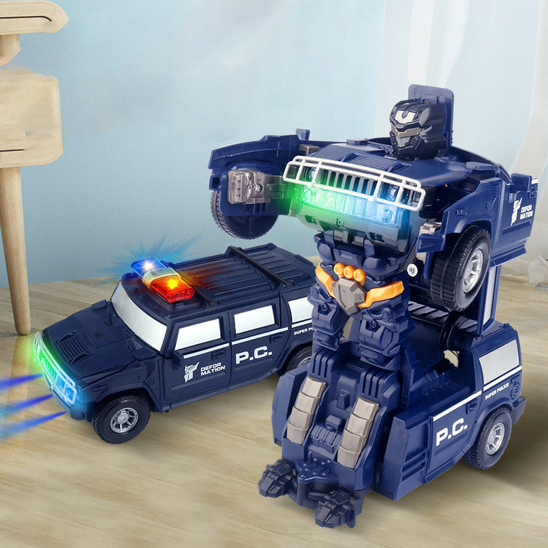 Transformerend robotmodel speelgoedauto