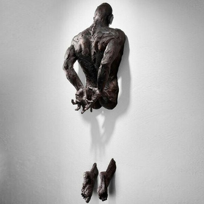 Kunst aan de muur sculptuur met ornament van hars