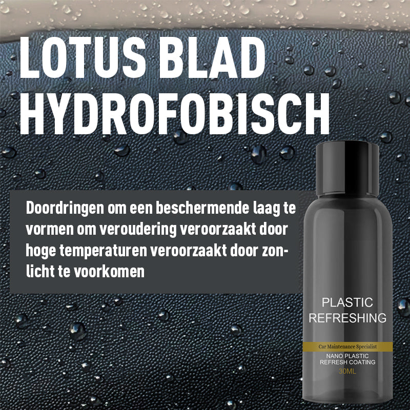 Opknapmiddel voor het opknappen van autokunststoffen