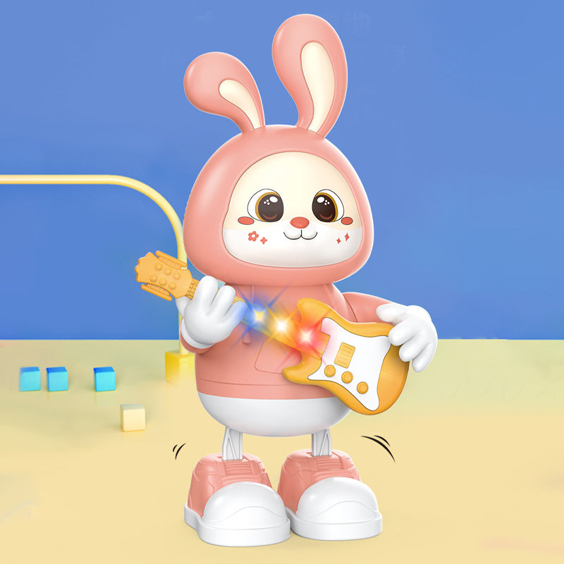 Schattig speelgoed voor gitaristen van konijnen