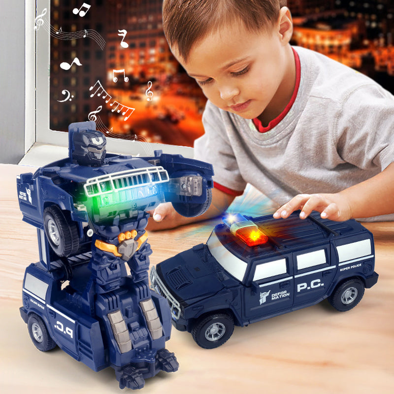 Transformerend robotmodel speelgoedauto