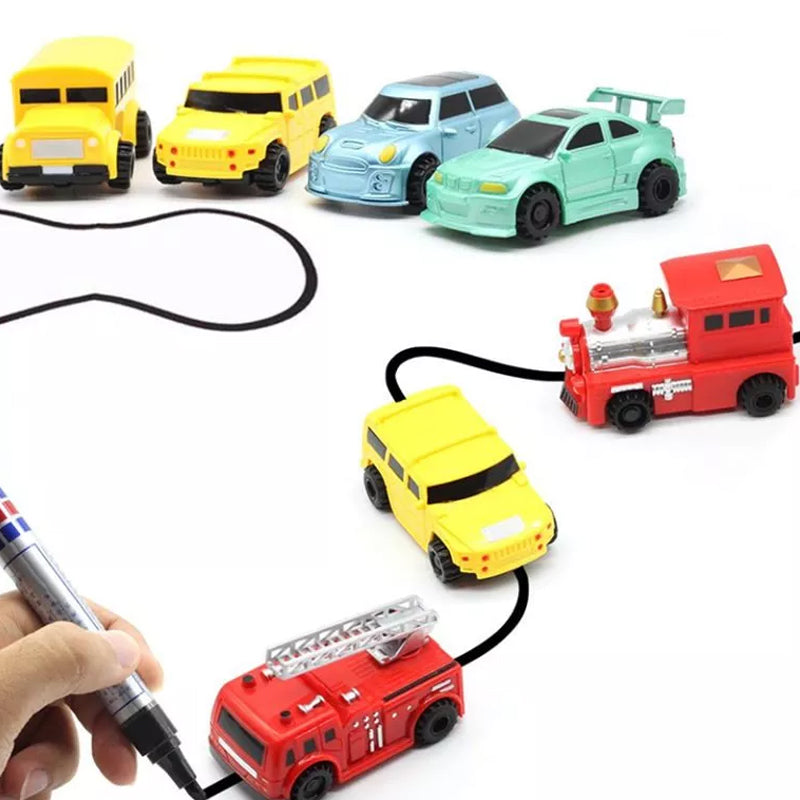 Follow-The-Line inductieve auto