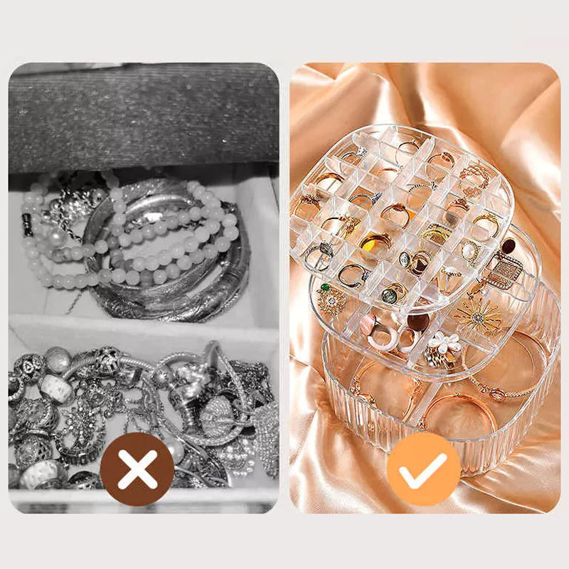 Opbergdoos voor sieraden met meerdere lagen