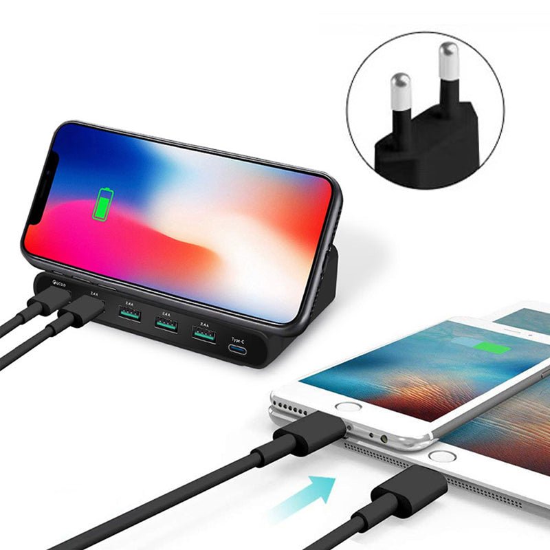 MULTI-POORT DRAADLOZE OPLADER