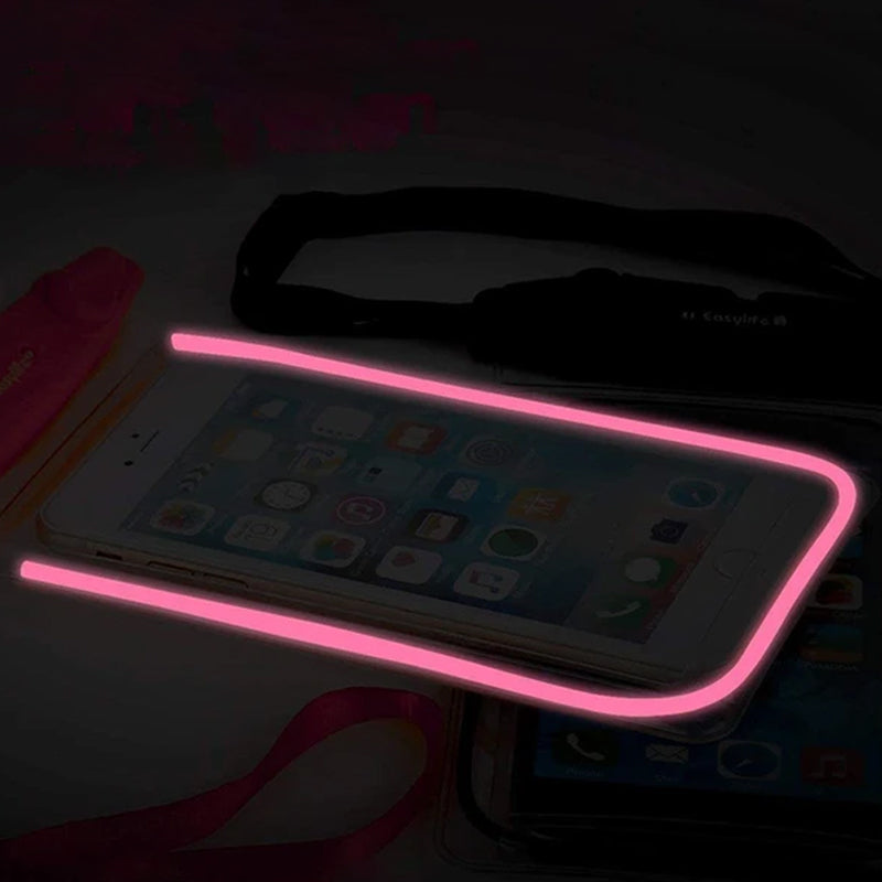 Waterdichte nacht lichtgevende telefoon zakje