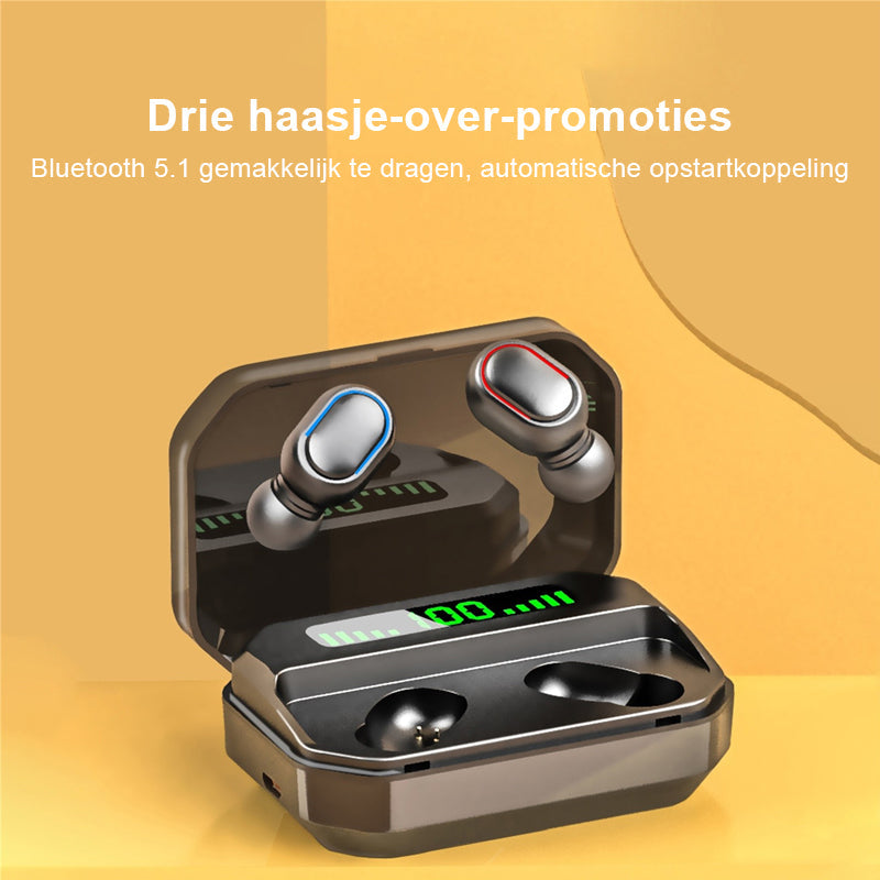 Bluetooth-headset met vierkant gat
