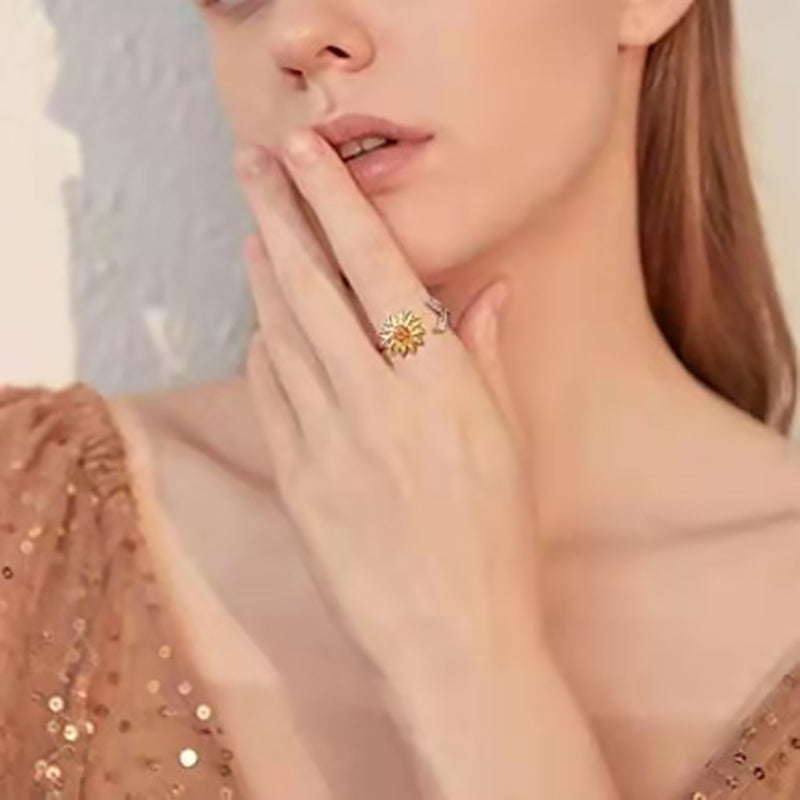 Zonnebloem Spinner Ring